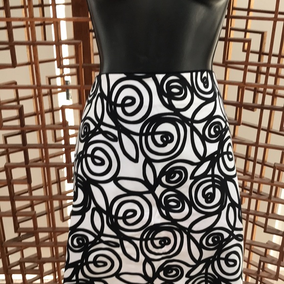 What a skirt!!! NWOT- White House Black Market Never worn- Black/white size 12. - Picture 2 of 6